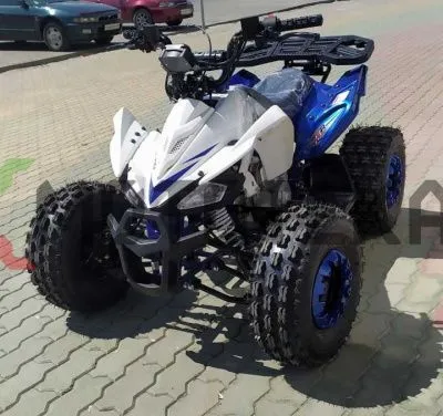 Квадроцикл детский Zuumav (Зуумав) CHEETAH 125 белый/синий (машинокомплект)
