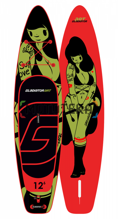 Надувная доска для sup - бординга Gladiator (Гладиатор) TATTOO 12.6 (2021)