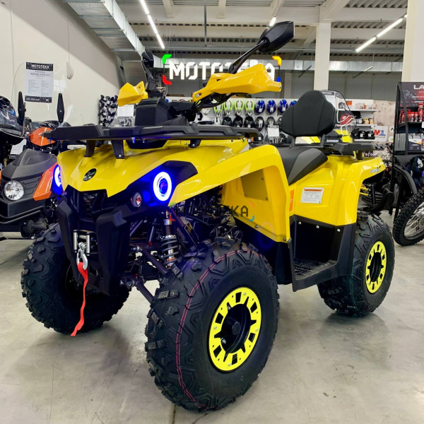 Квадроцикл GLADIATOR (Гладиатор) F200 LUX жёлтый c ПСМ