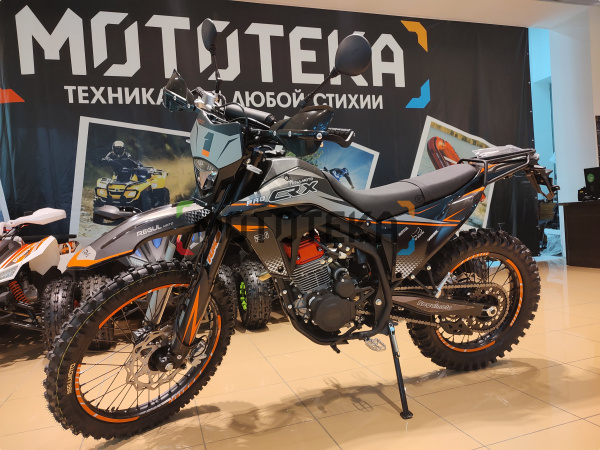 Мотоцикл кроссовый / эндуро Regulmoto (Регулмото) CR - X PRO оранжевый/серый с ПТС | Мототека