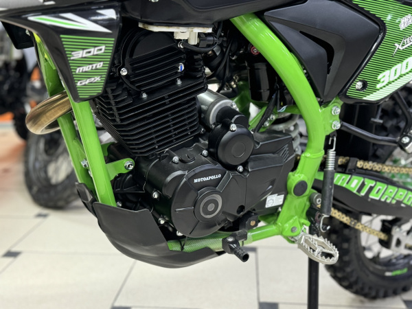 Мотоцикл кроссовый / эндуро Moto Apollo (Мото Аполло) M4 300 EFI (175FMN PR5) зеленый | Мототека