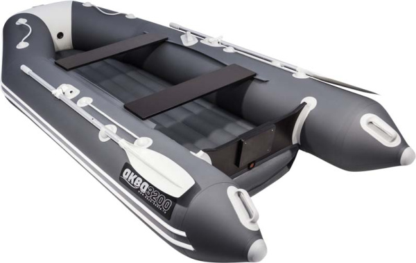 Лодка ПВХ Аква 3200 НДНД графит/светло-серый в магазине Мототека по цене 52 610 ₽