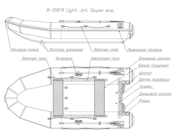 Лодка ПВХ Fregat (Фрегат) 390 FM Light Jet/L/S (ФМ Лайт Джет/Л/С) серый | Мототека Лодка ПВХ Fregat (Фрегат) 390 FM Light Jet/L/S (ФМ Лайт Джет/Л/С) серый | Мототека
